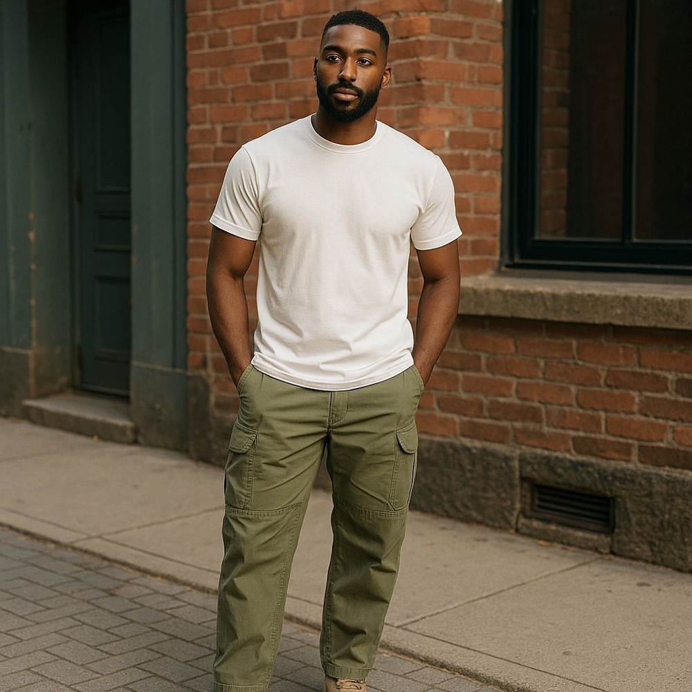 Decibel Armonk Warriors Cargo  Mens 40x34 Pockets Straight Leg Tan Pants